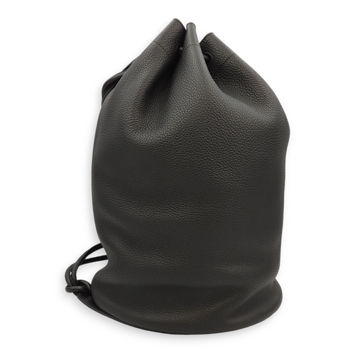 Sailor Large Black Duffle Bag in Calfskin