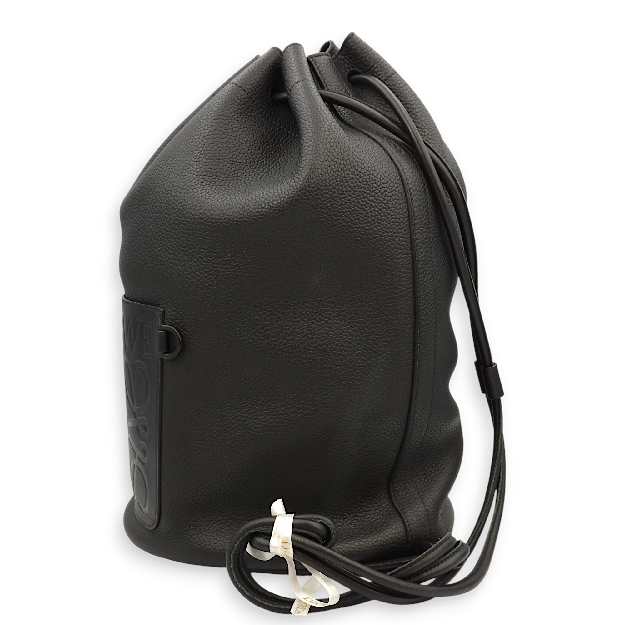 Sailor Large Black Duffle Bag in Calfskin