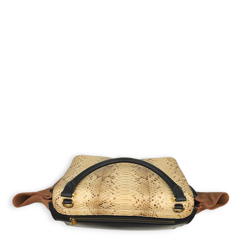 Trapeze Multi-colour Shoulder Bag, Gold hardware