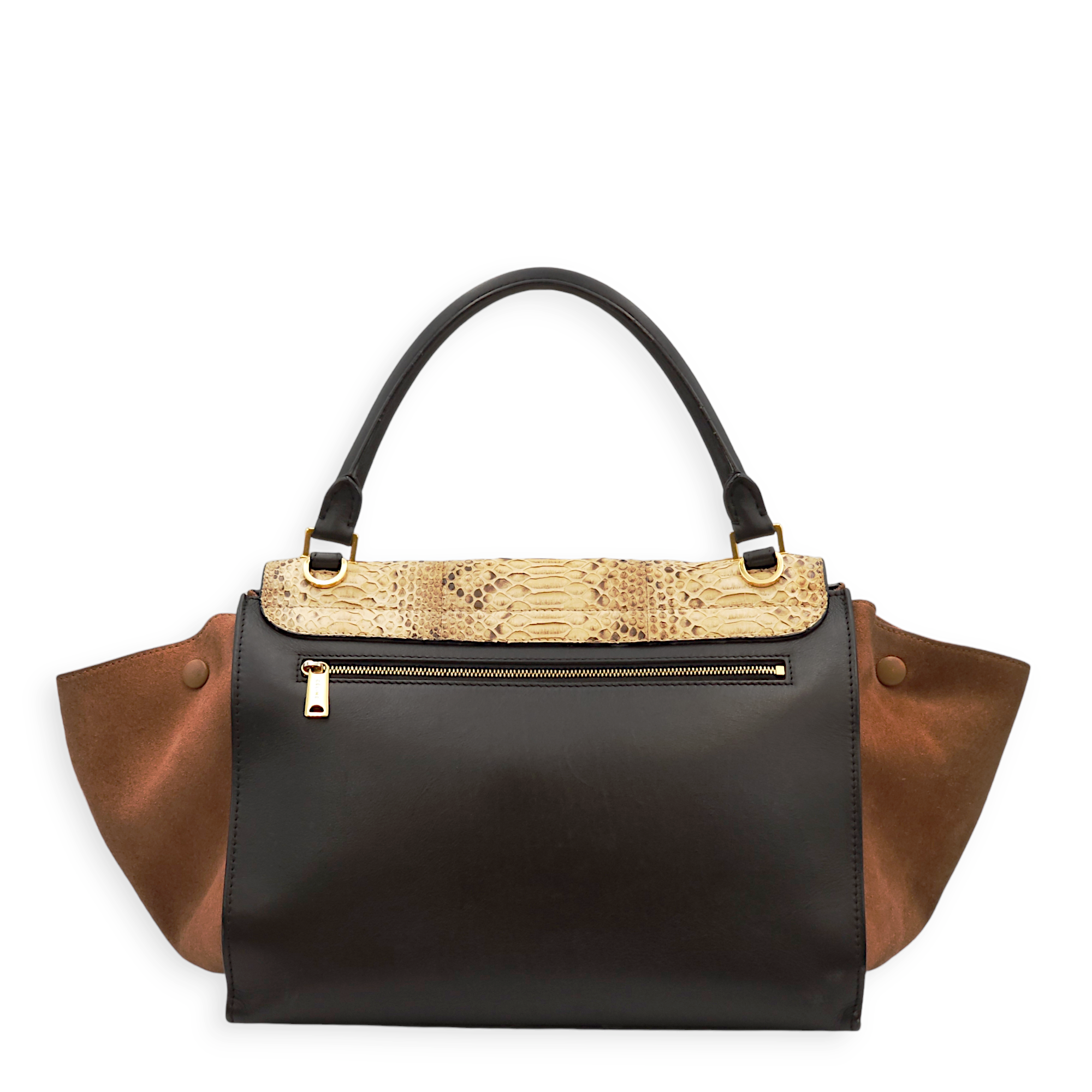 Trapeze Multi-colour Shoulder Bag, Gold hardware