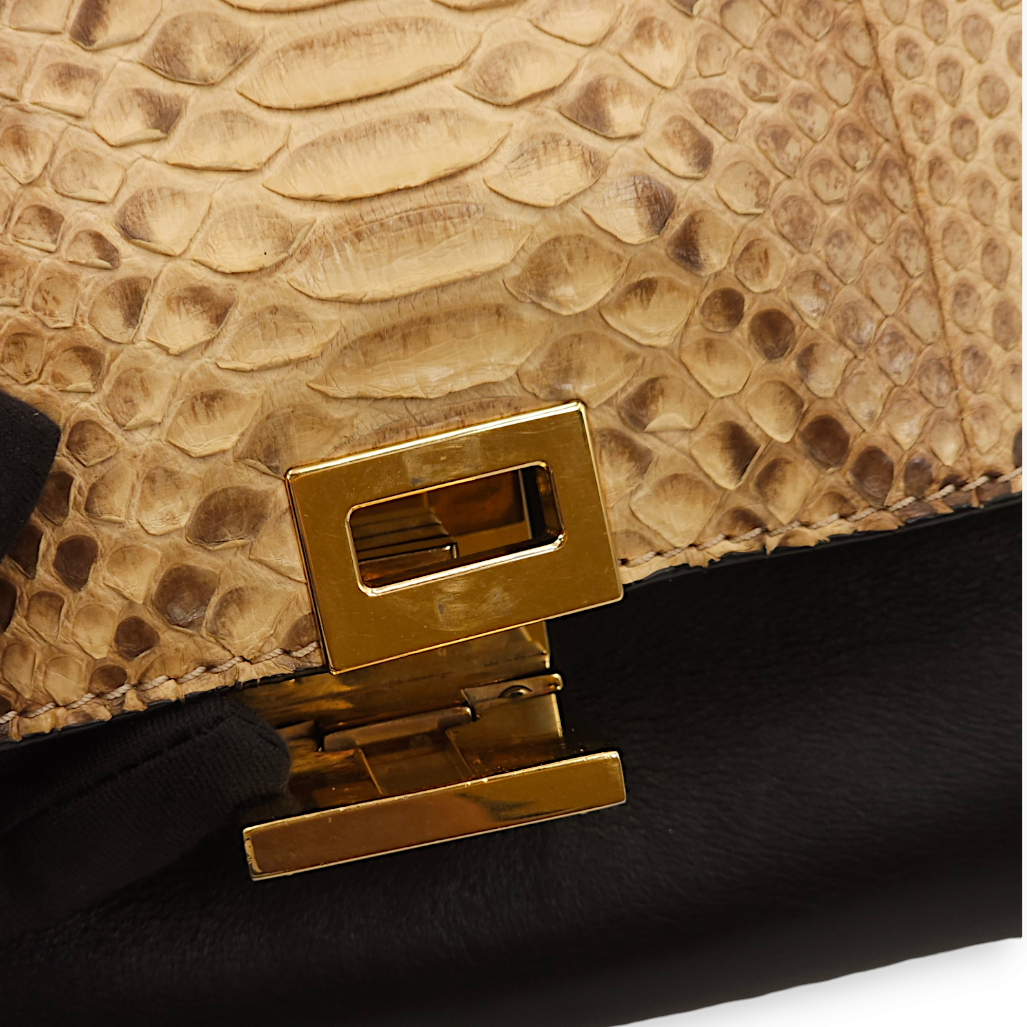 Trapeze Multi-colour Shoulder Bag, Gold hardware