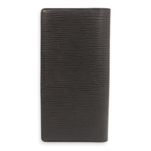 Brazza Black Wallet in Epi Leather, Palladium hardware