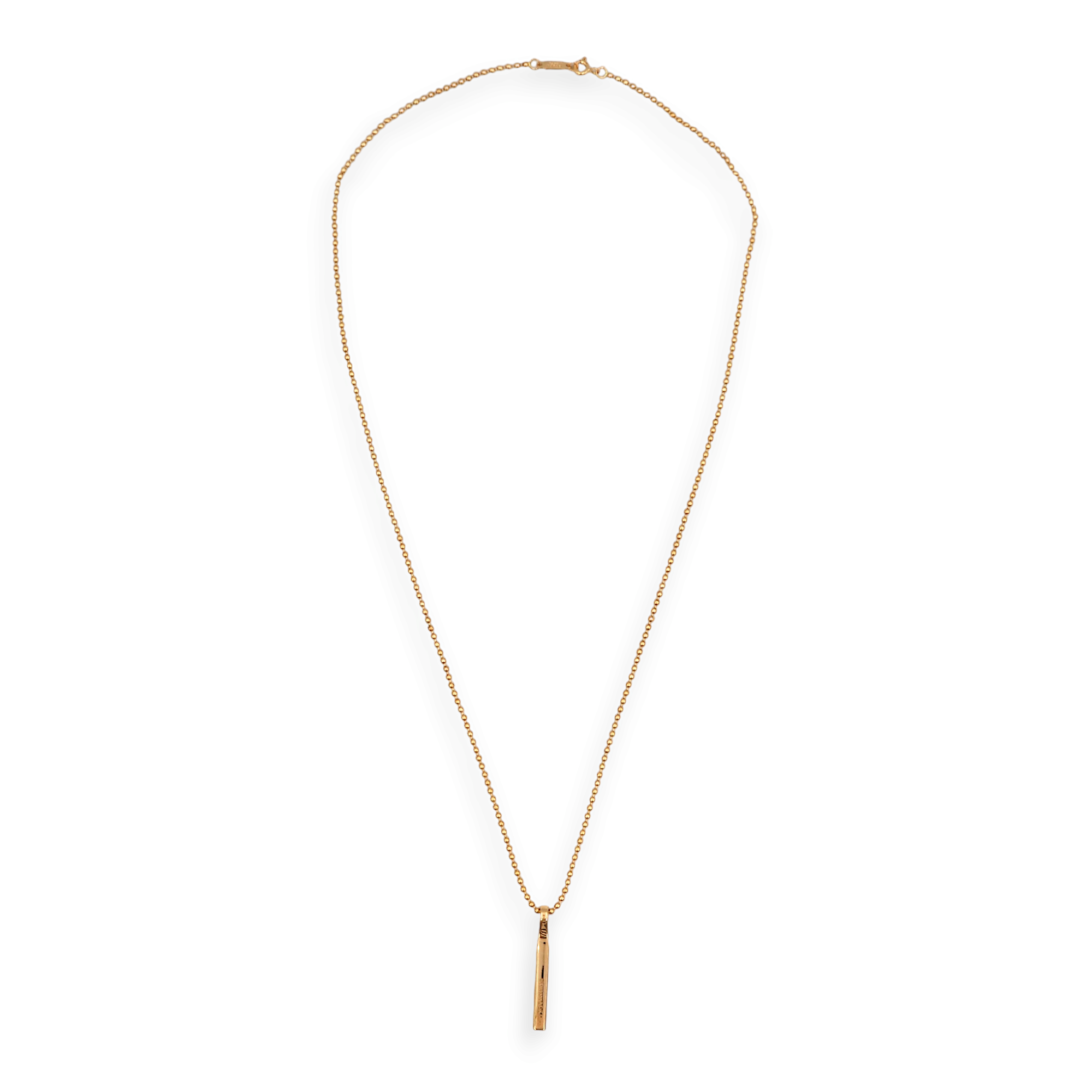 Makers Bar Pendant Necklace in Rose Gold