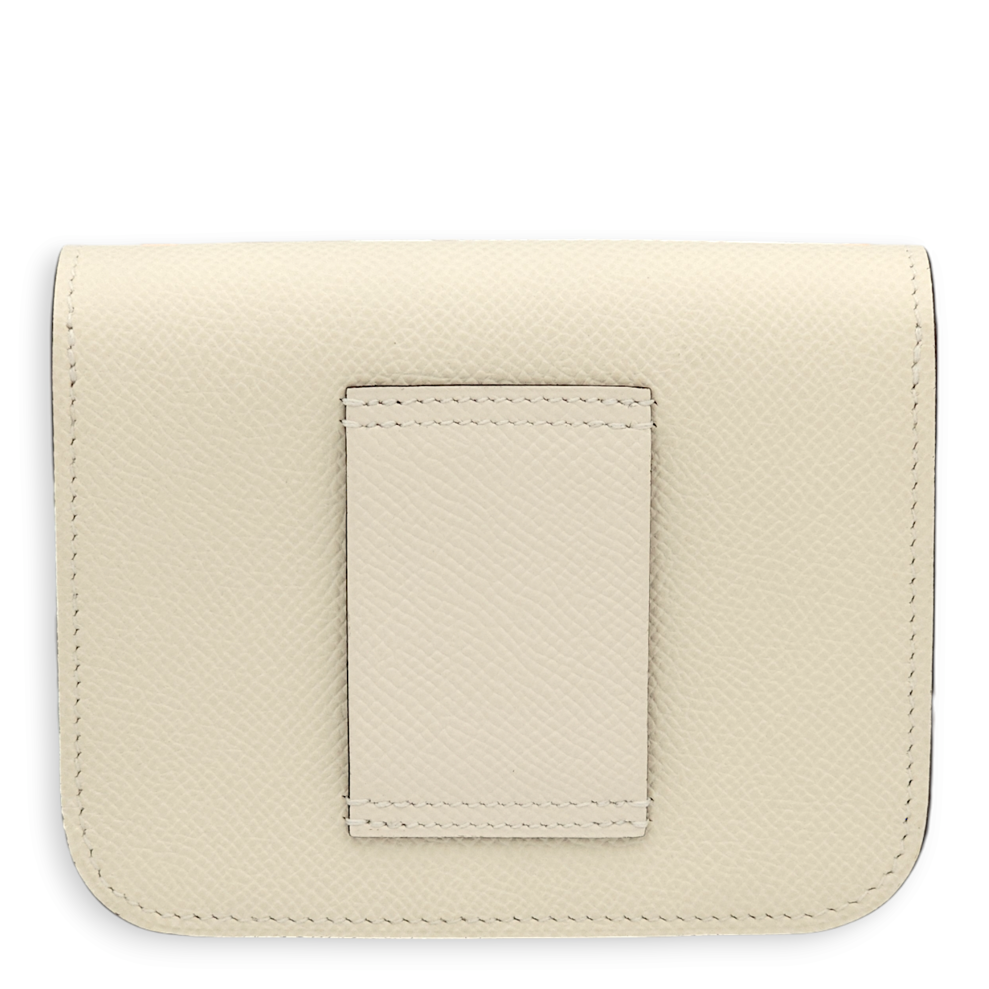 Constance Slim Nata Wallet in Epsom, Gold hardware