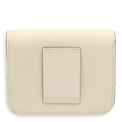 Constance Slim Nata Wallet in Epsom, Gold hardware