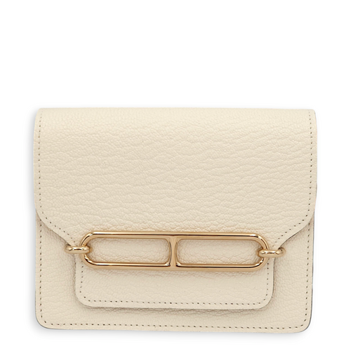 Roullis Slim Nata Wallet in Chevre Mysore, Permabrass hardware