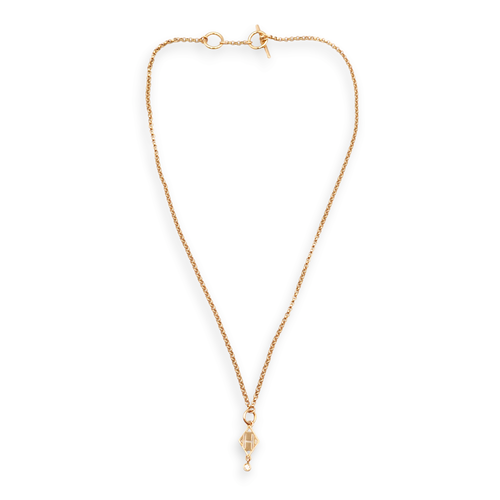 Gamade 1 Diamond, 0.03 Carat Necklace in Rose Gold