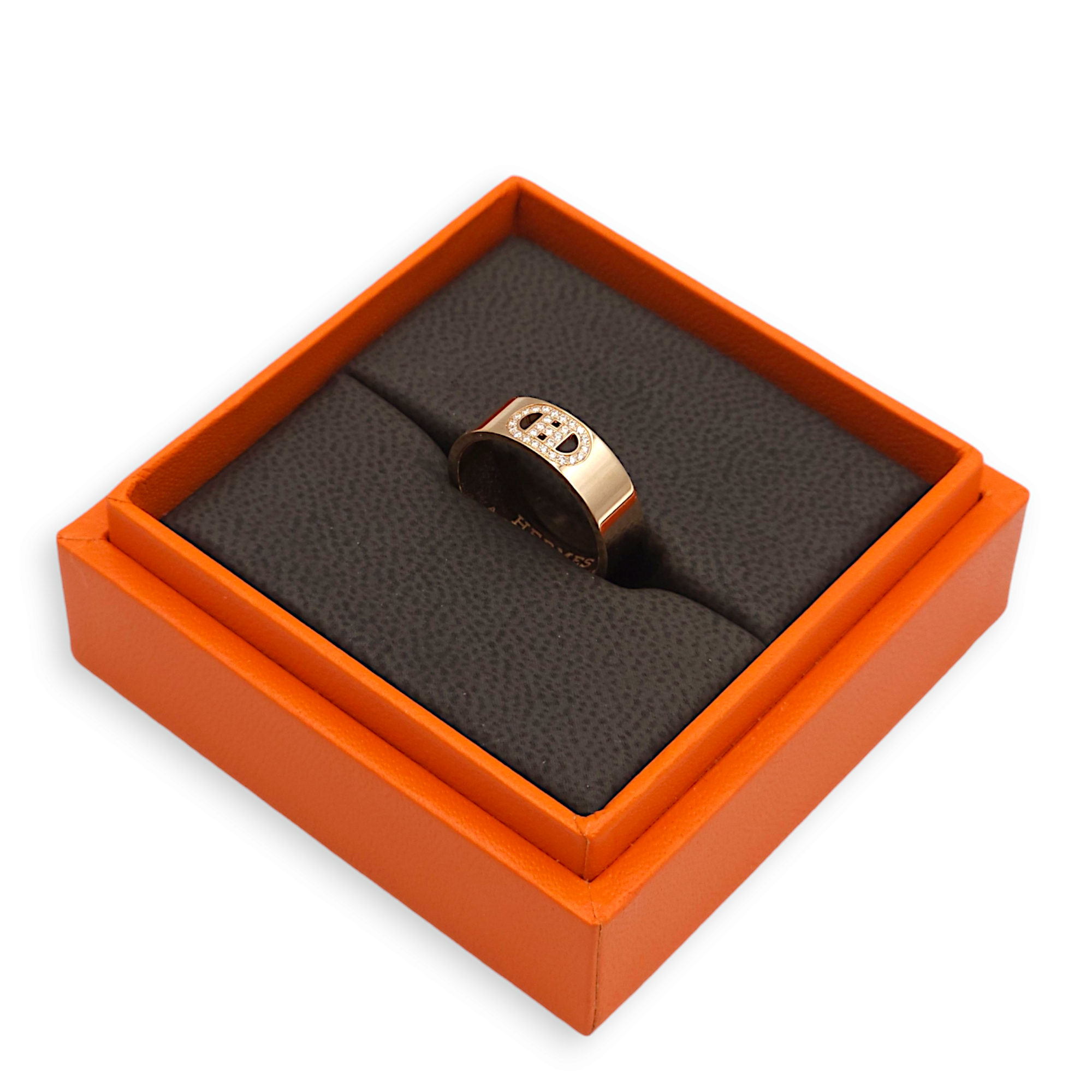 H D'ancre 51 27 Diamond, 0.7 Carat Ring in Rose Gold