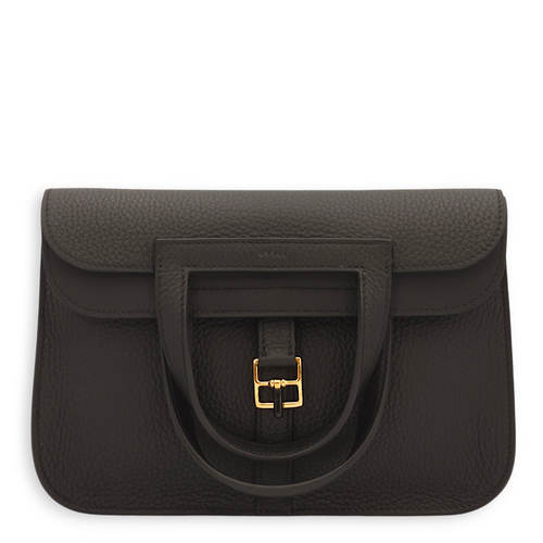 Halzan 25 Black in Clemence, Gold hardware