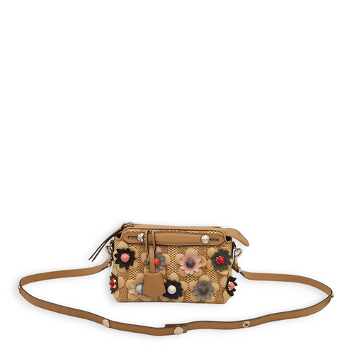 By The Way Multi-colour Crossbody Bag in Raffia/Resins, Palladium hardware