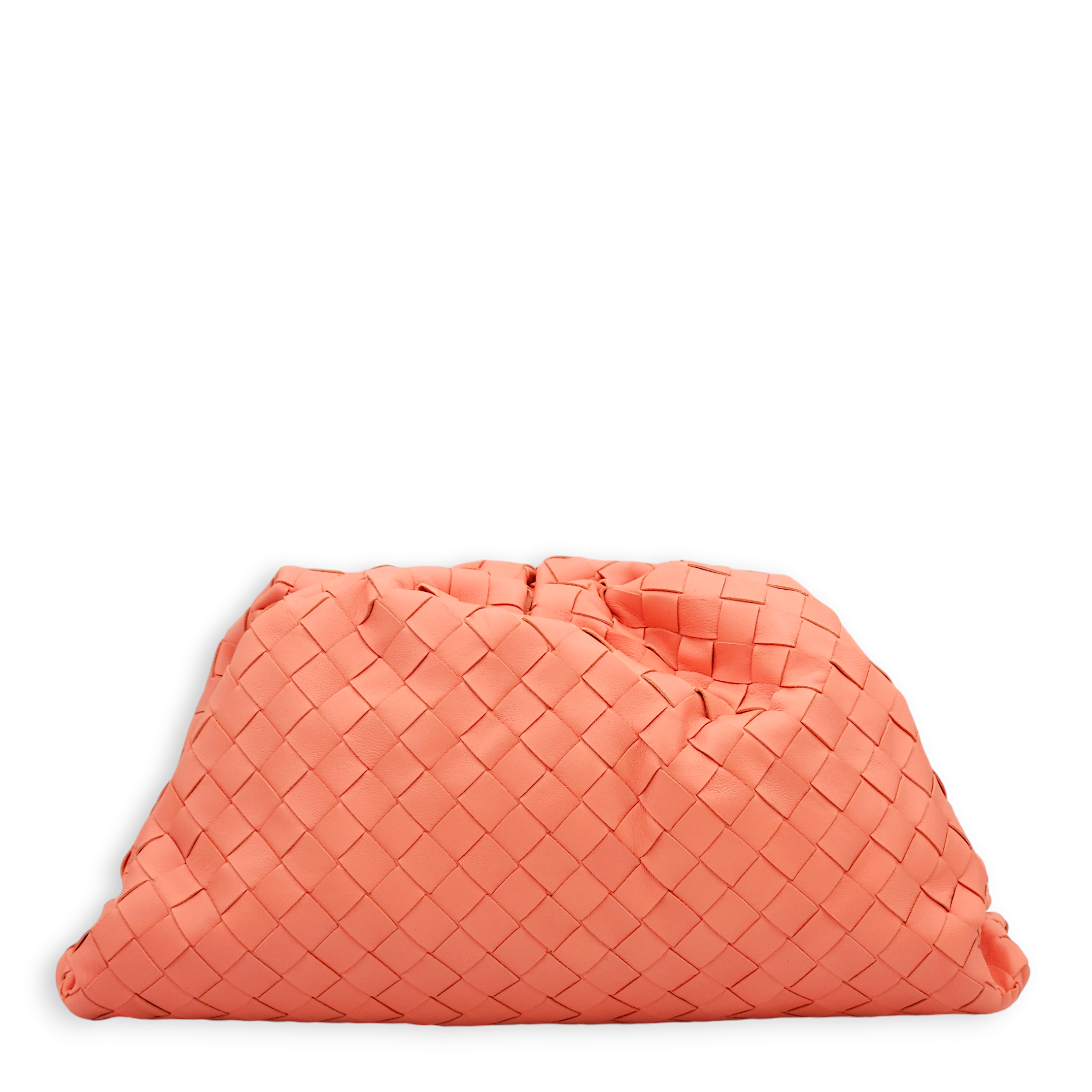 Salmon  Pink Clutch in Nappa Leather C108023 3