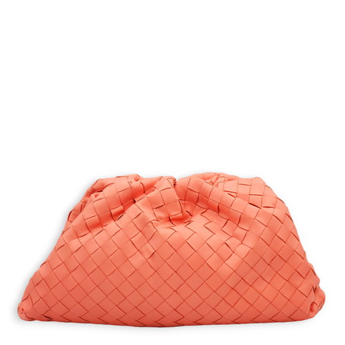 The Pouch Salmon Pink Clutch in Nappa Leather