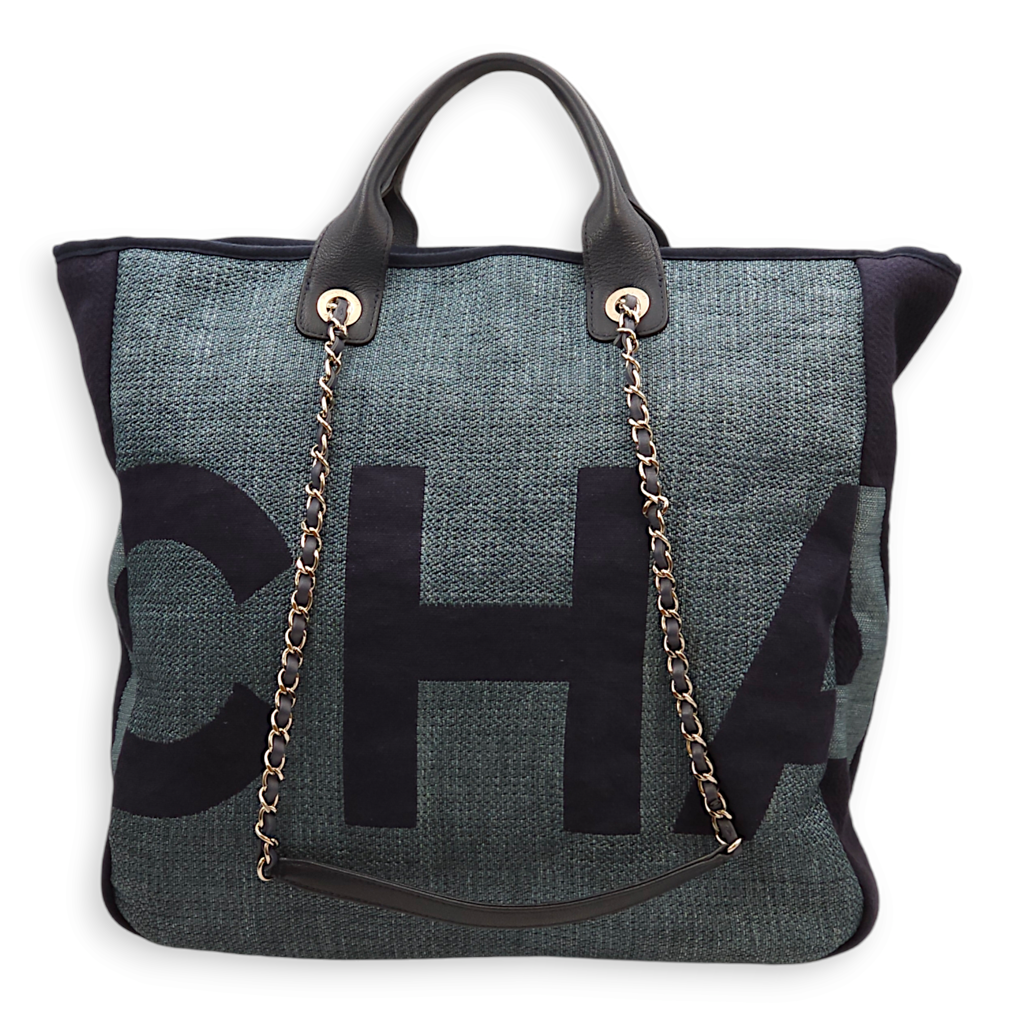 Deaville NS - Act 2 Collection Blue Tote Bag in Canvas, Palladium hardware