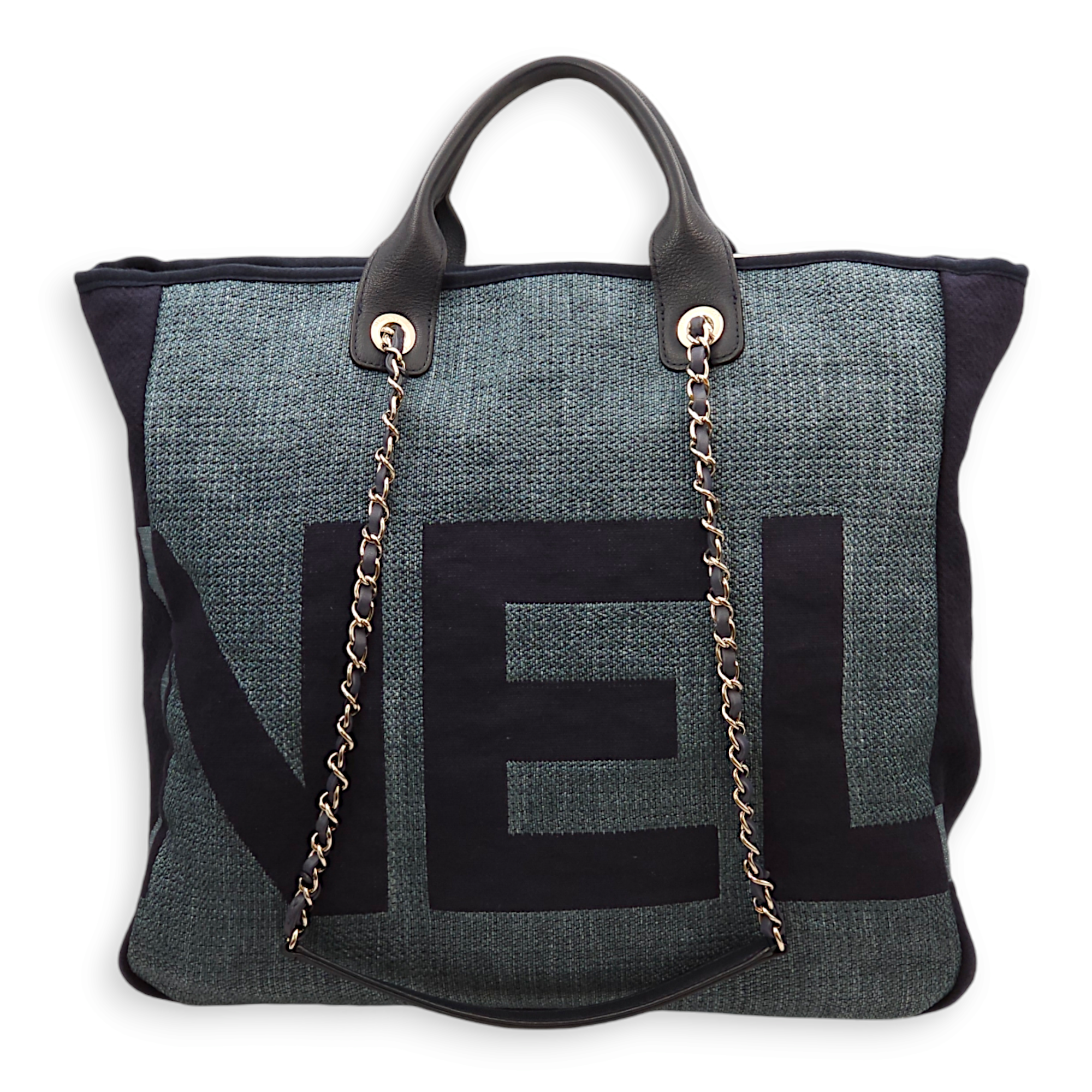 Deaville NS - Act 2 Collection Blue Tote Bag in Canvas, Palladium hardware