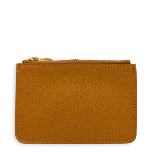 Constance Slim Sesame Wallet in Epsom, Gold hardware