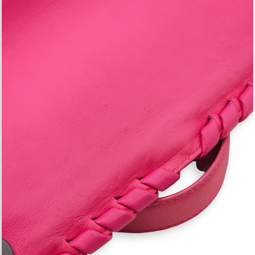 Olimpia Fuschia Shoulder Bag in Nappa Leather, Brunito hardware