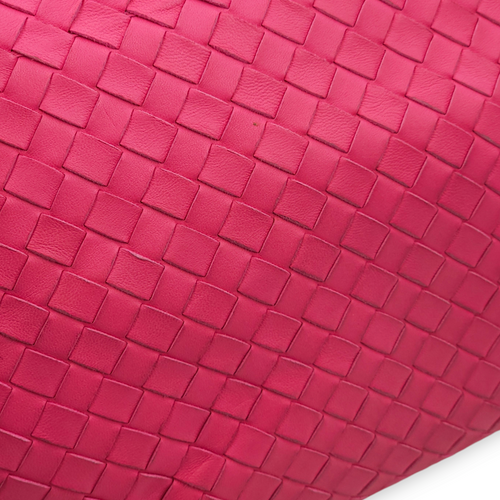 Olimpia Fuschia Shoulder Bag in Nappa Leather, Brunito hardware