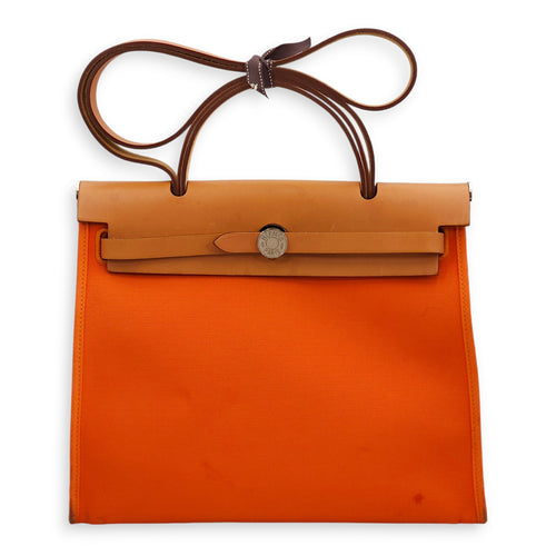 Herbag 31 Orange in Toile/Vache Hunter, Palladium hardware