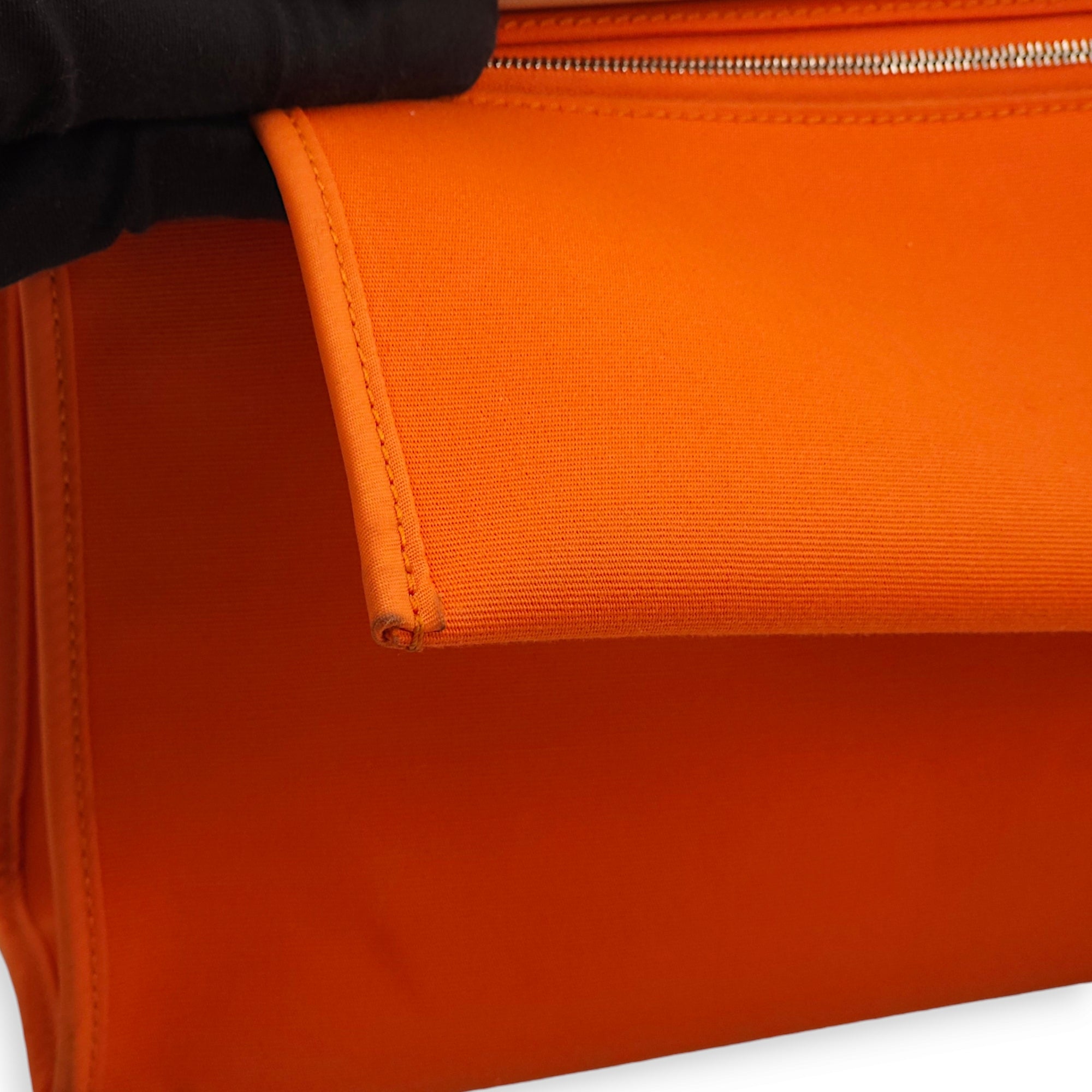 Herbag 31 Orange in Toile/Vache Hunter, Palladium hardware