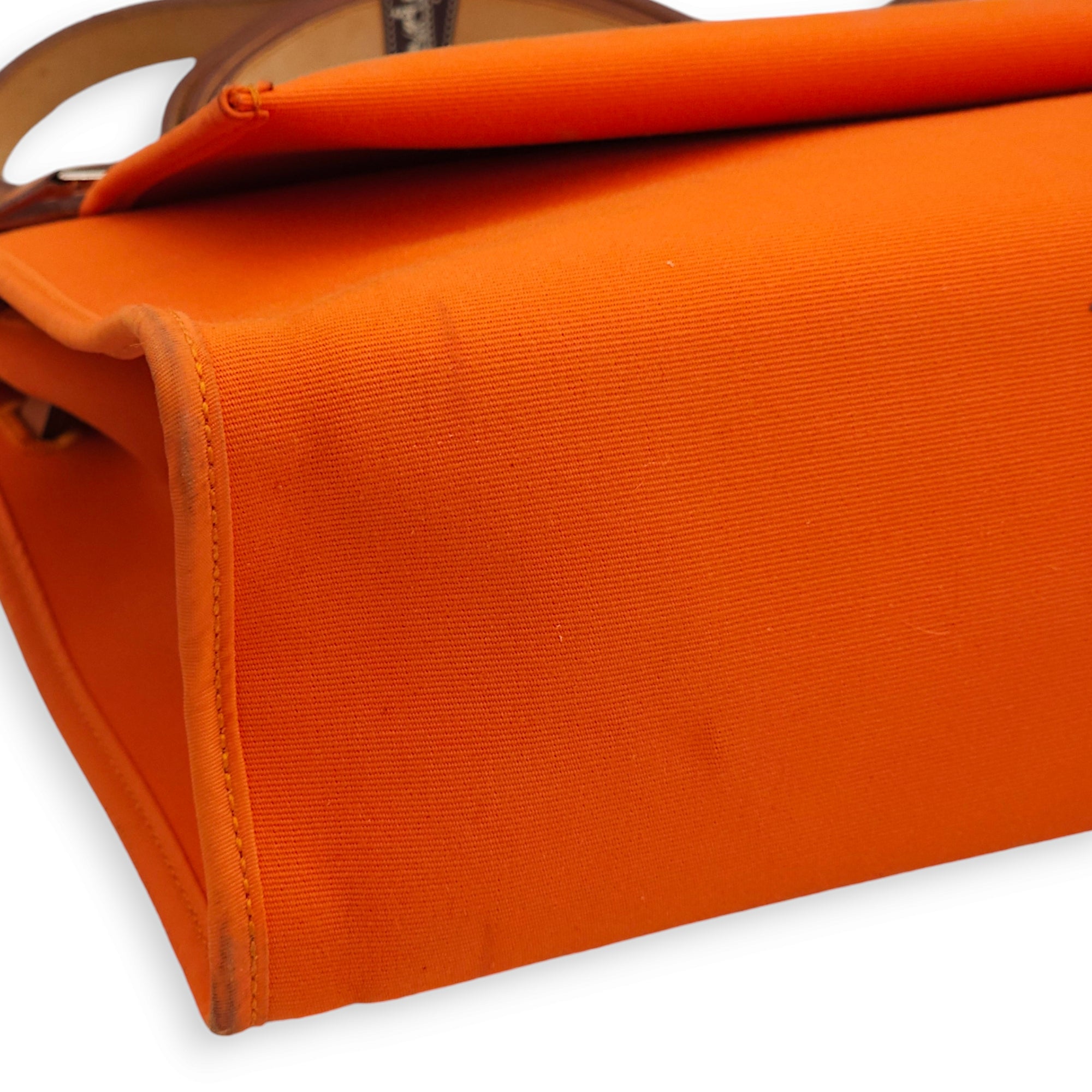 Herbag 31 Orange in Toile/Vache Hunter, Palladium hardware