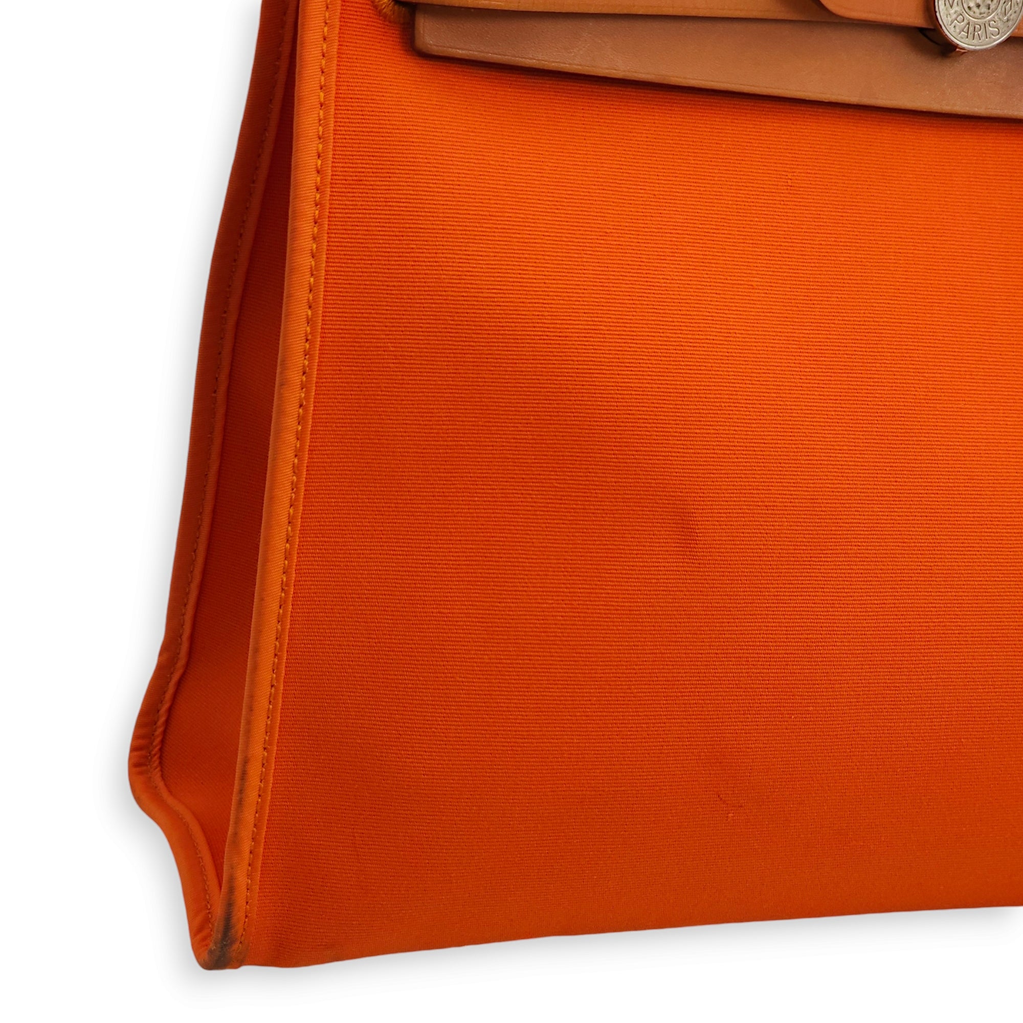 Herbag 31 Orange in Toile/Vache Hunter, Palladium hardware