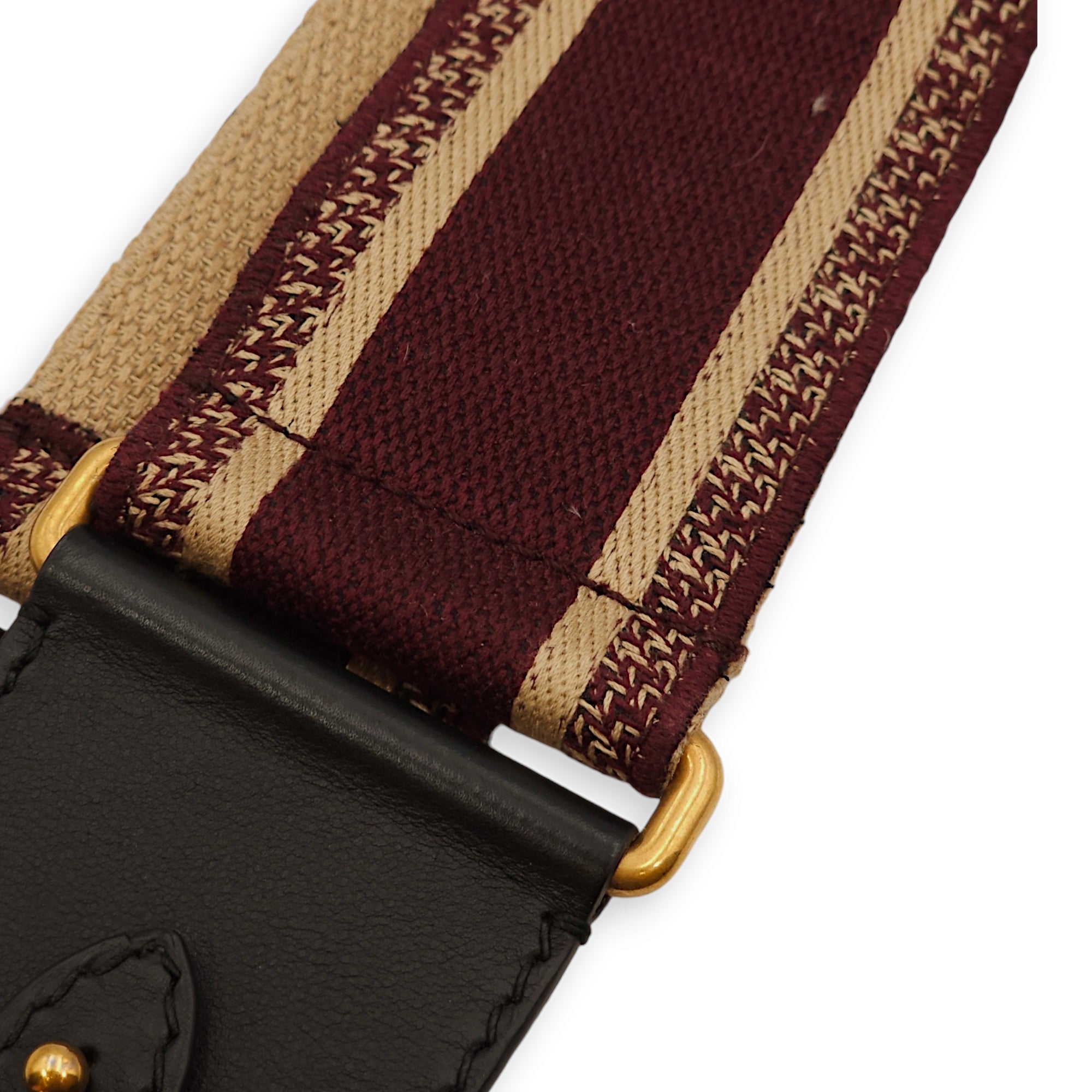 Bag Strap Red oblique Bag Accessory in Jacquard, Gold hardware