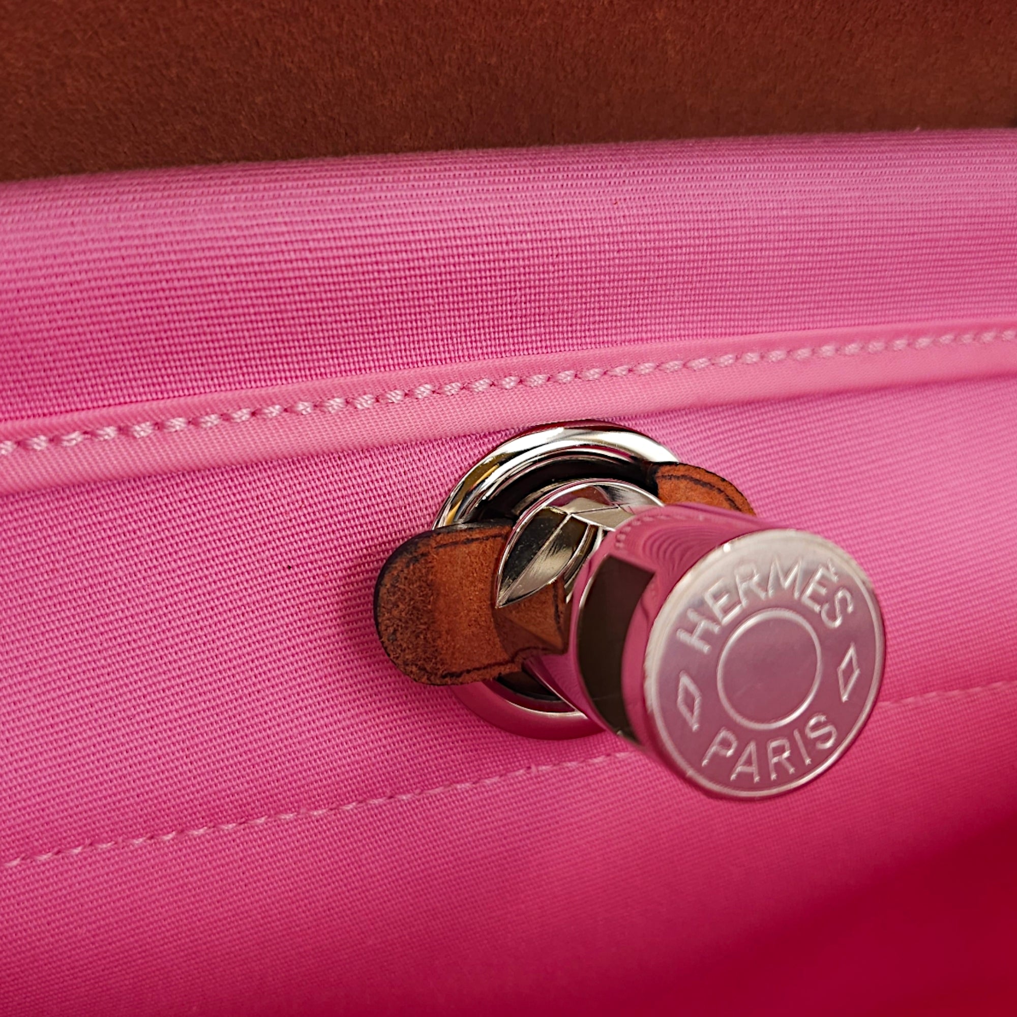 Herbag 31 Pink in Toile, Palladium hardware