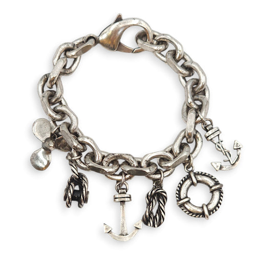 Charm (Marine Series) Ruthenium Bracelet