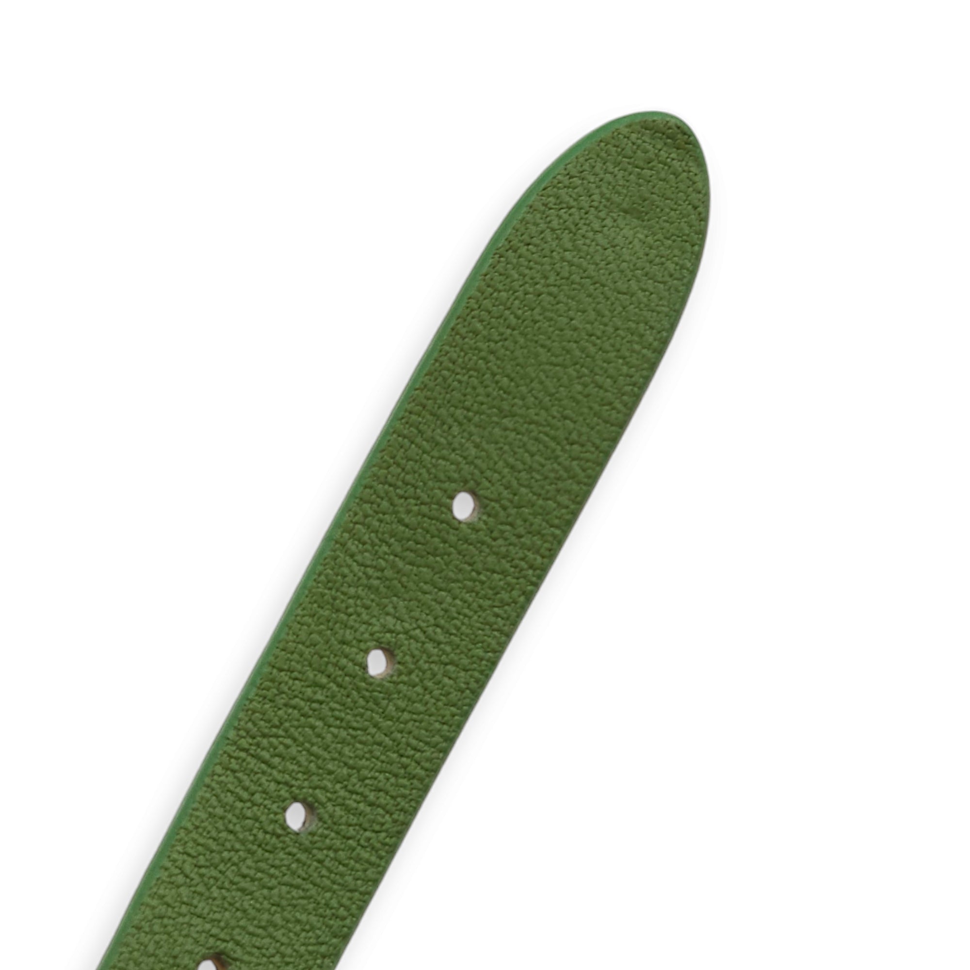 Studded Green Bracelet in Calfskin, Gold hardware