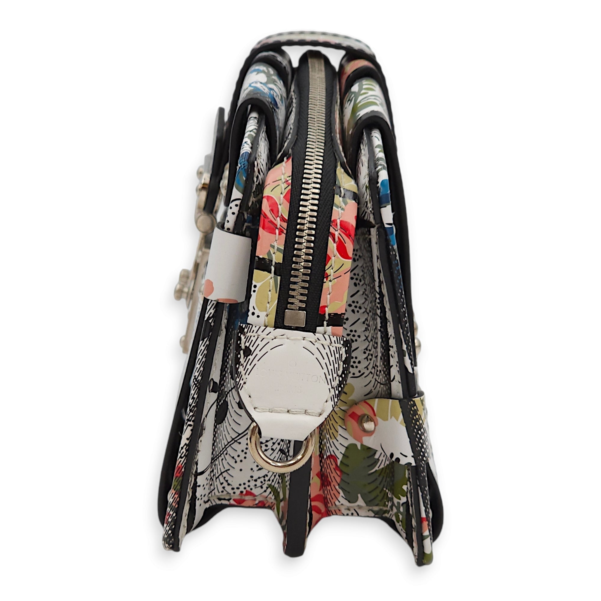 LV Petite Malle (SS 2018 Collection) Floral Print  Clutch in Calf/Metal Palladium hardware C92420 8