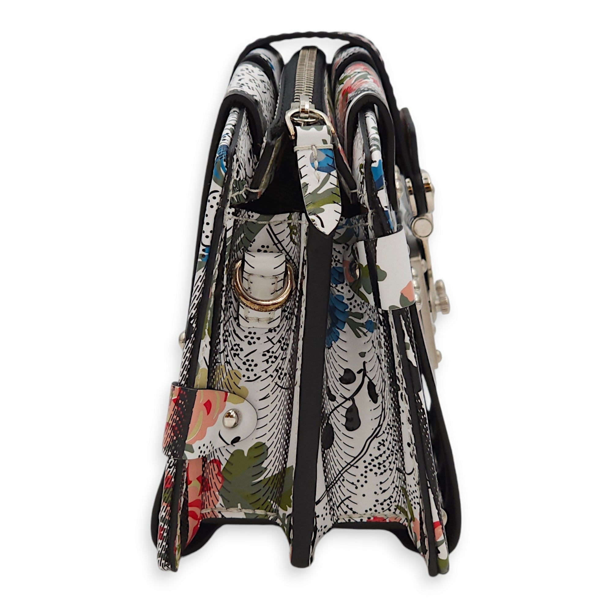 LV Petite Malle (SS 2018 Collection) Floral Print  Clutch in Calf/Metal Palladium hardware C92420 7