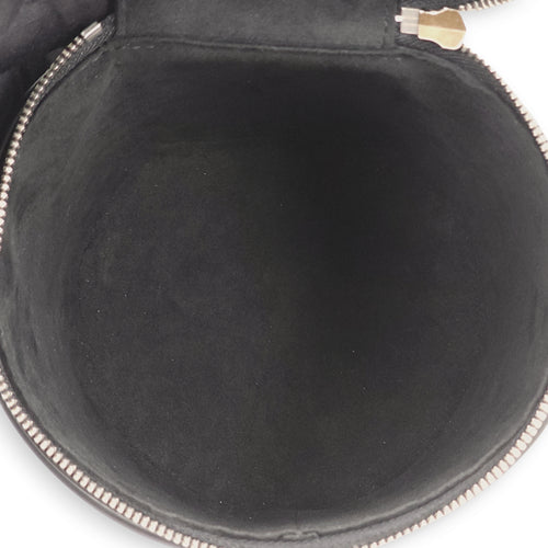 Cannes Black Top Handle Bag in Epi Leather, Palladium hardware