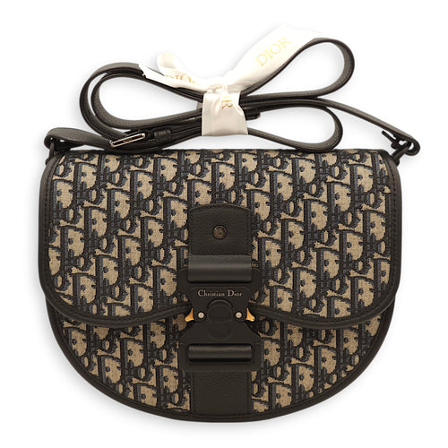 Gallop Multi-colour Crossbody Bag in Jacquard/Calfskin, Mixed hardware