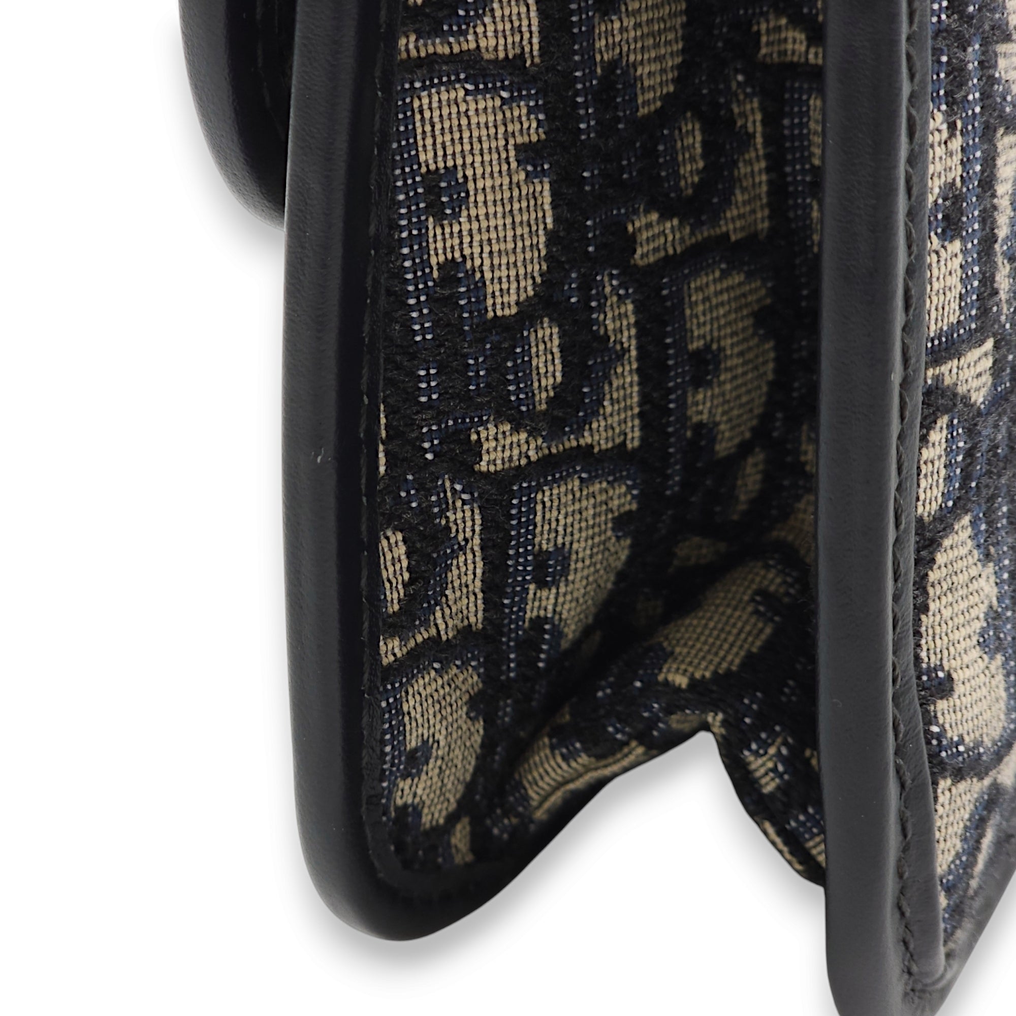 Dior Addict Medium Blue Oblique Shoulder Bag in Jacquard, Gold hardware