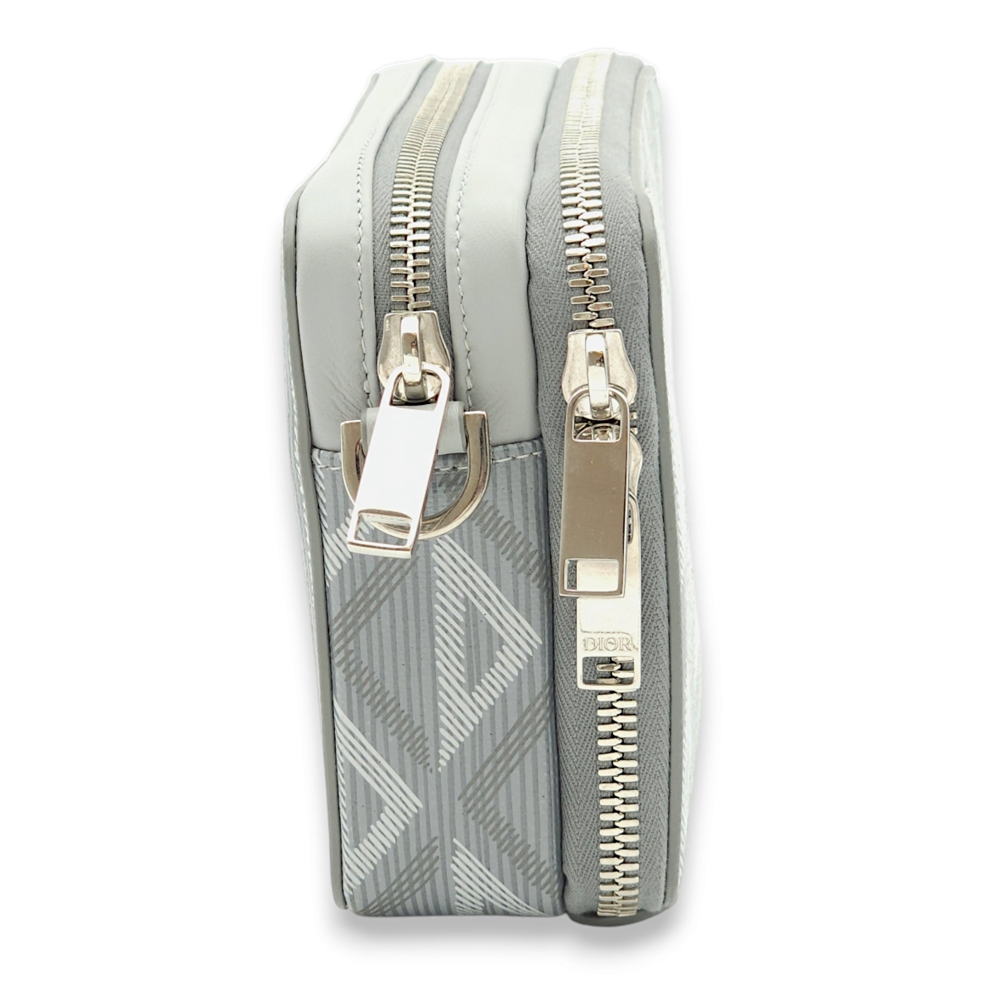 Zipped Pouch  Others Grey Crossbody Bag in Coated Canvas Palladium hardware CL2407-4016 5