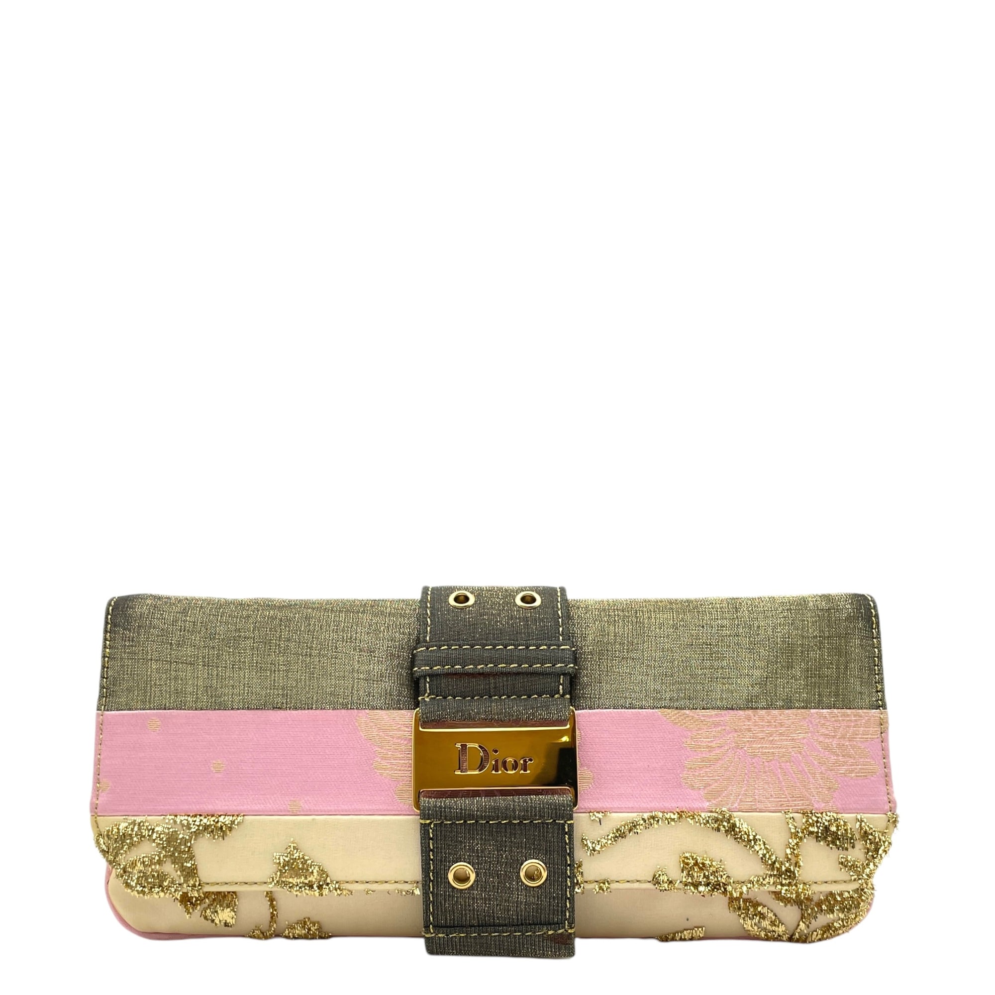 Brocade Opera Multi-colour Crossbody Bag in Satin, Gold hardware