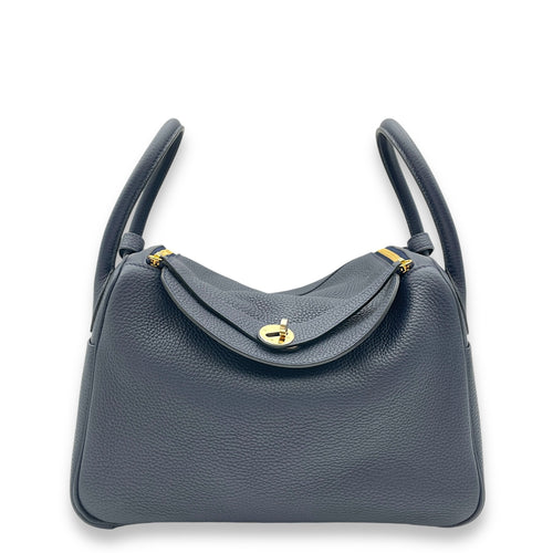 Lindy Blue Nuit in Clemence, Gold hardware