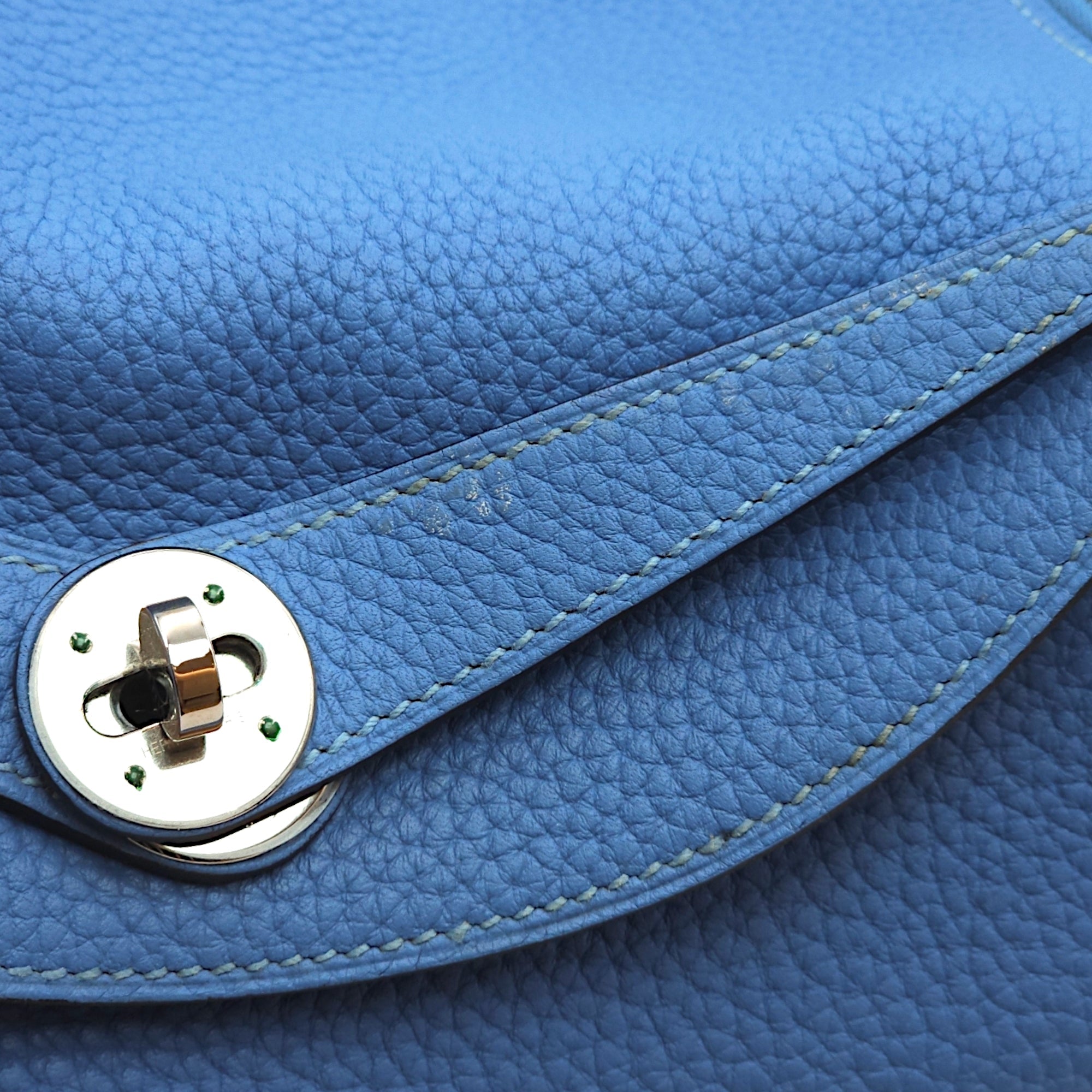 Lindy 30 Blue Paradise in Clemence Palladium hardware