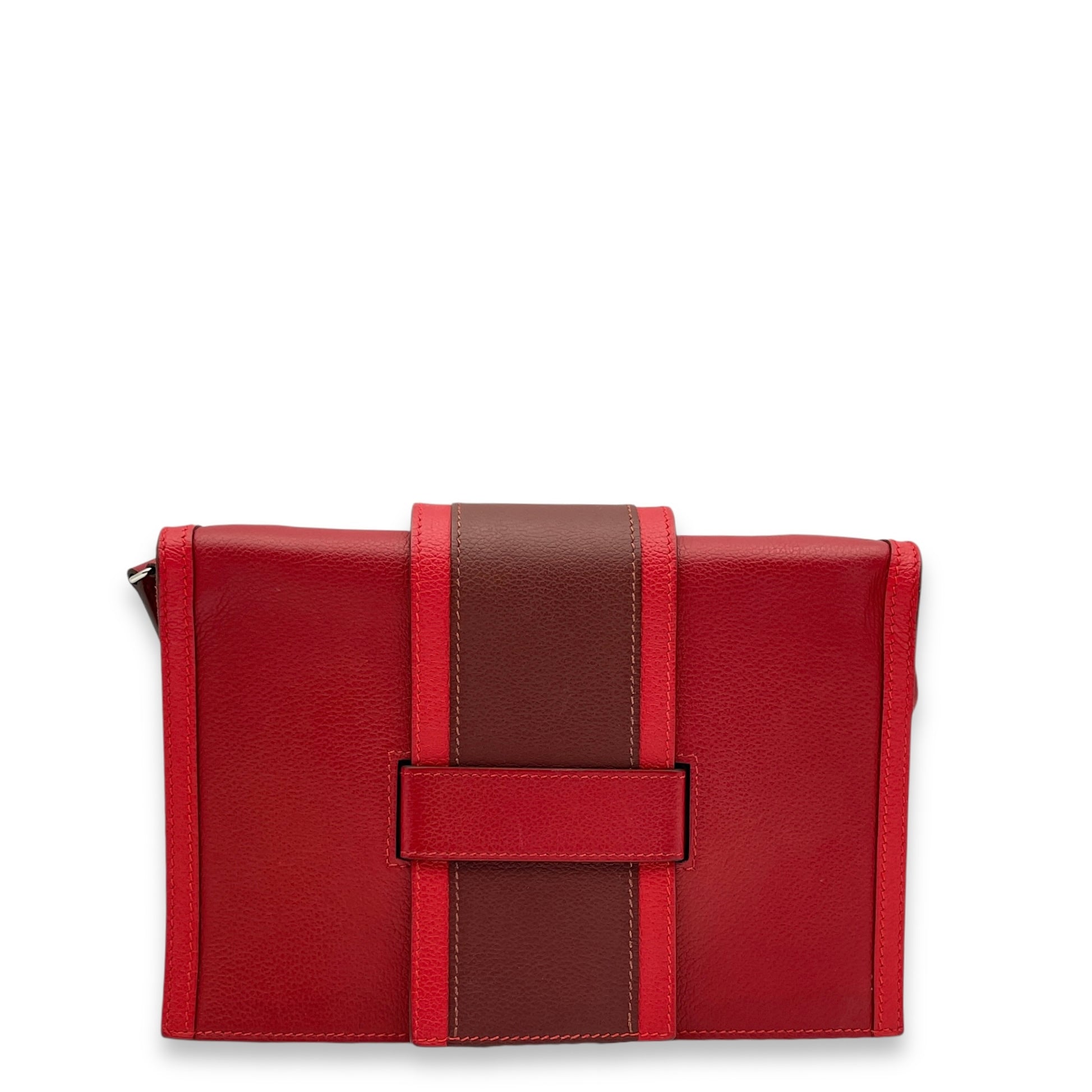 H Passant Pochette Rouge Piment/Rouge De Coeur/Rouge H in Evercolor