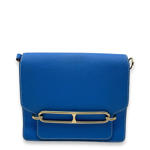 Roulis 23 Blue Hydra in Clemence Gold hardware