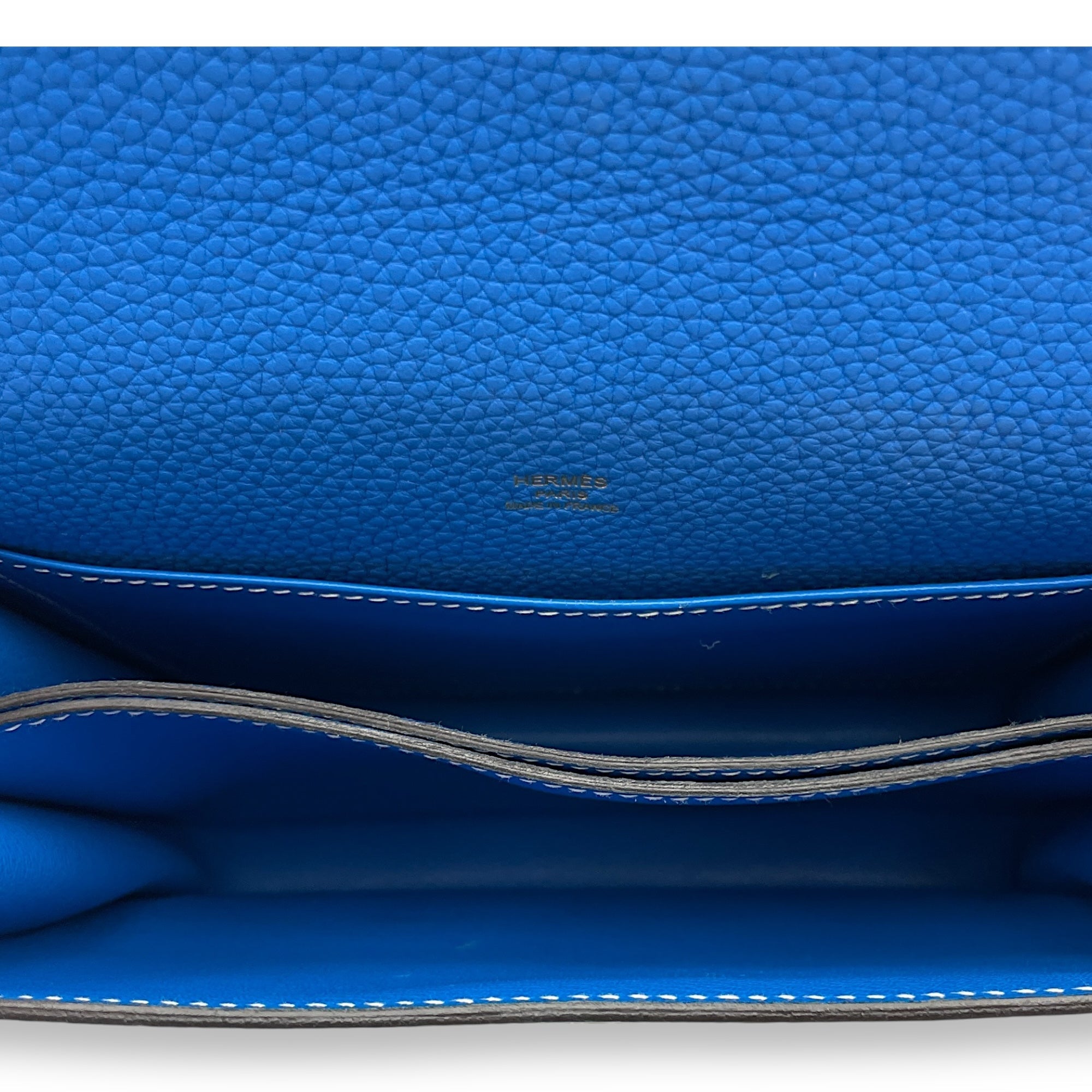 Roulis 23 Blue Hydra in Clemence Gold hardware