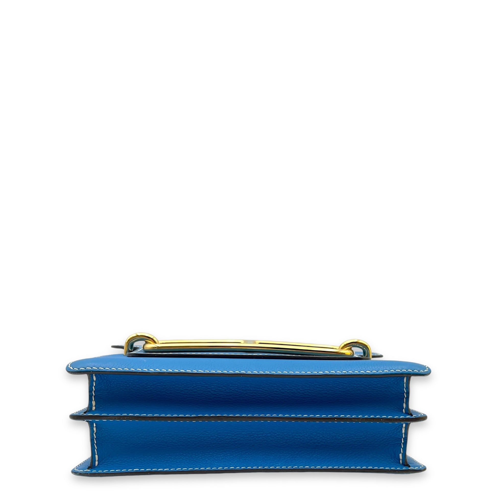 Roulis Others Blue Hydra in Evercolor Permabrass hardware