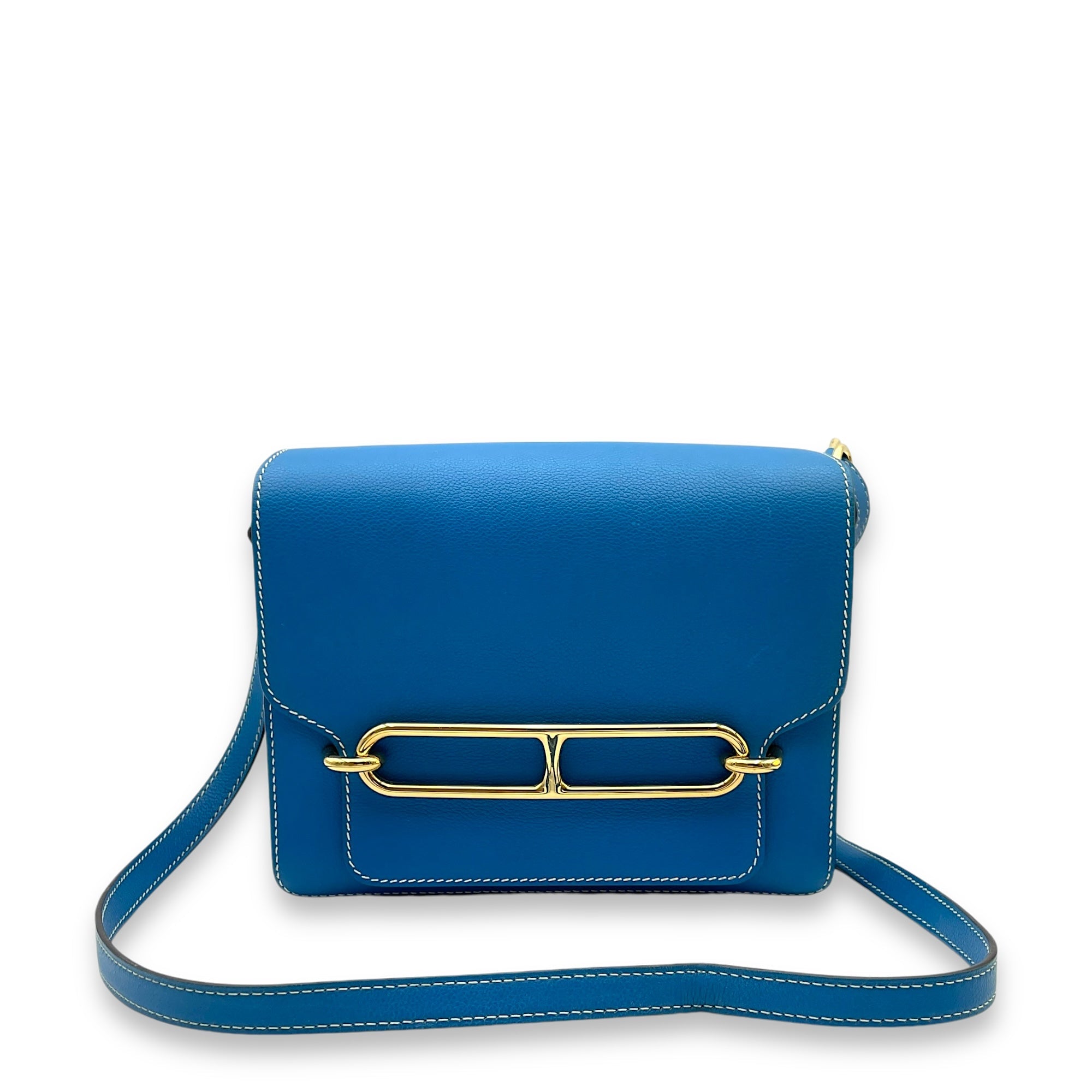Roulis Others Blue Hydra in Evercolor Permabrass hardware