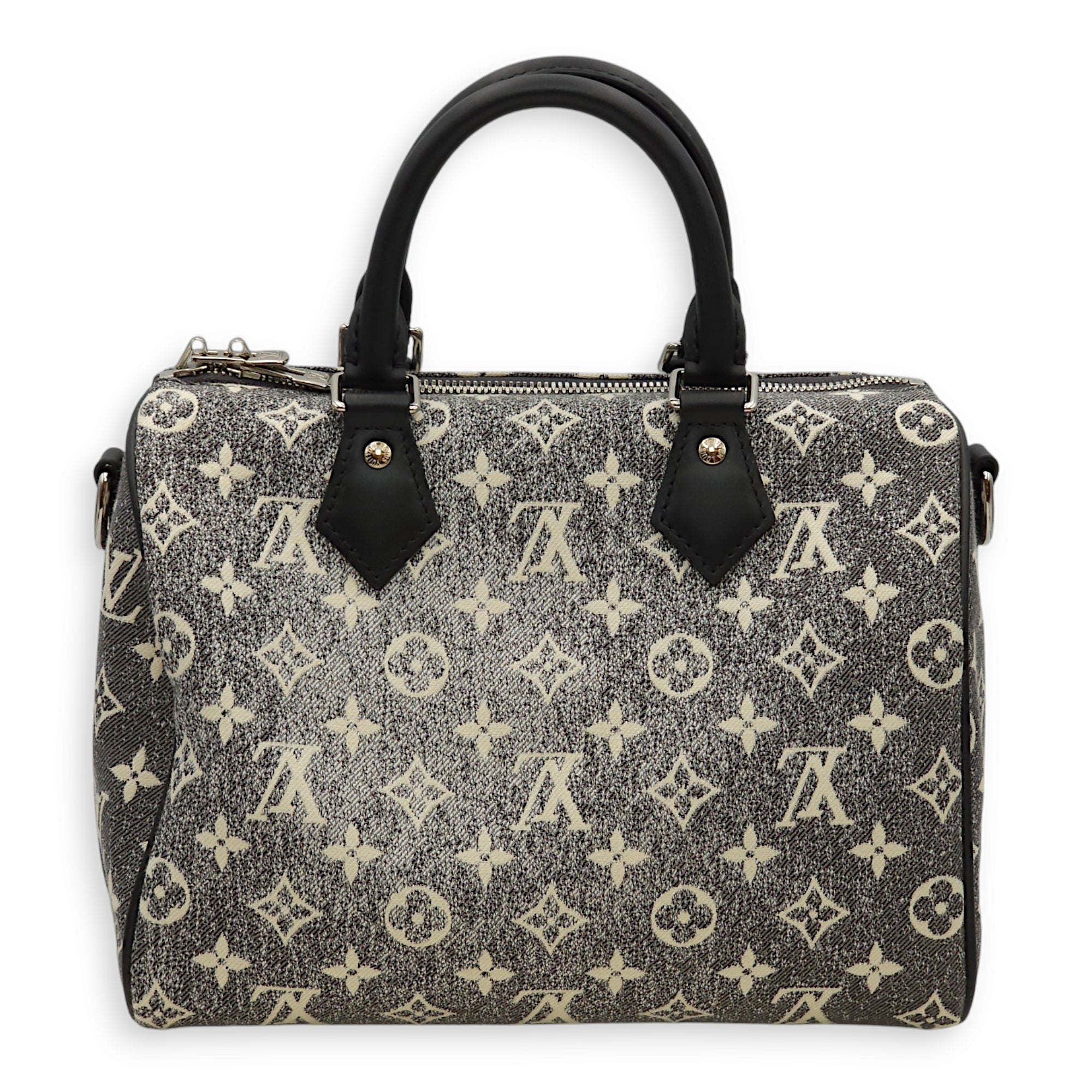 Louis vuitton speedy with black handles sale