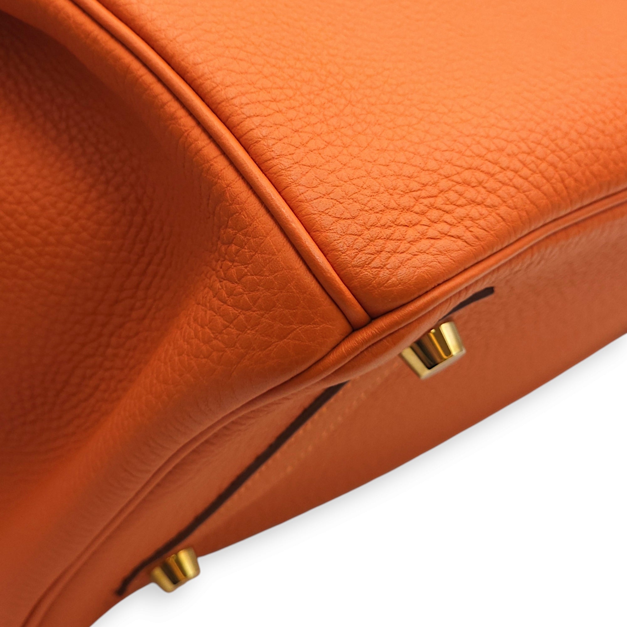 Birkin 30 Orange in Togo, Gold hardware