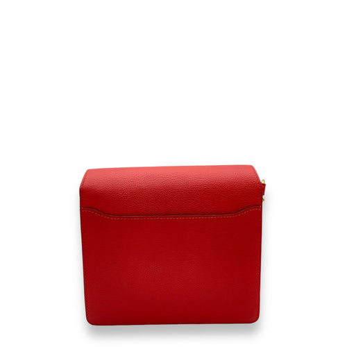 Roulis Mini Rouge Tomate in Evercolor Gold hardware C112082 2