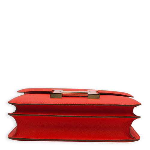 Constance 24 Rouge De Coeur in Epsom, Enamel hardware