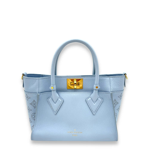 Louis Vuitton On My Side PM Blue Top Handle Bag in Calfskin Louis Vuitton On My Side PM Blue Top Handle Bag in Calfskin