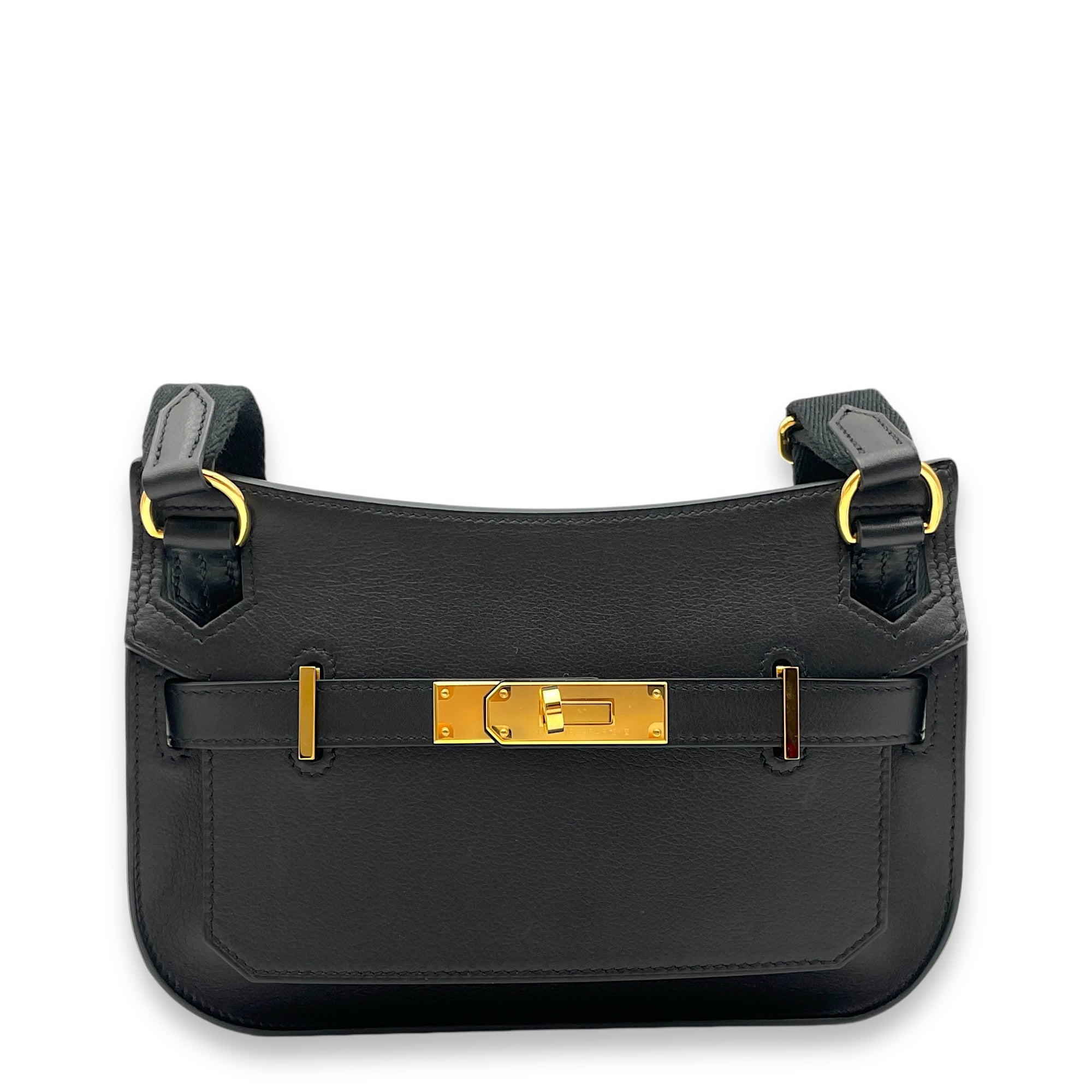 Jypsiere Mini Black in Evergraine, Gold hardware