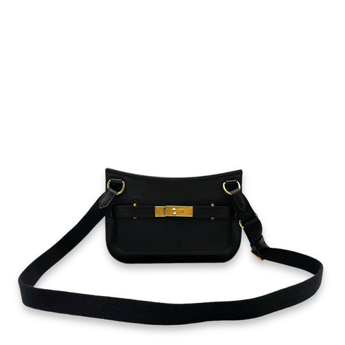 Jypsiere Mini Black in Evergraine, Gold hardware